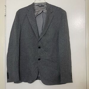 NWOT TED BAKER Gray knit Blazer casual jacket double button size 40R